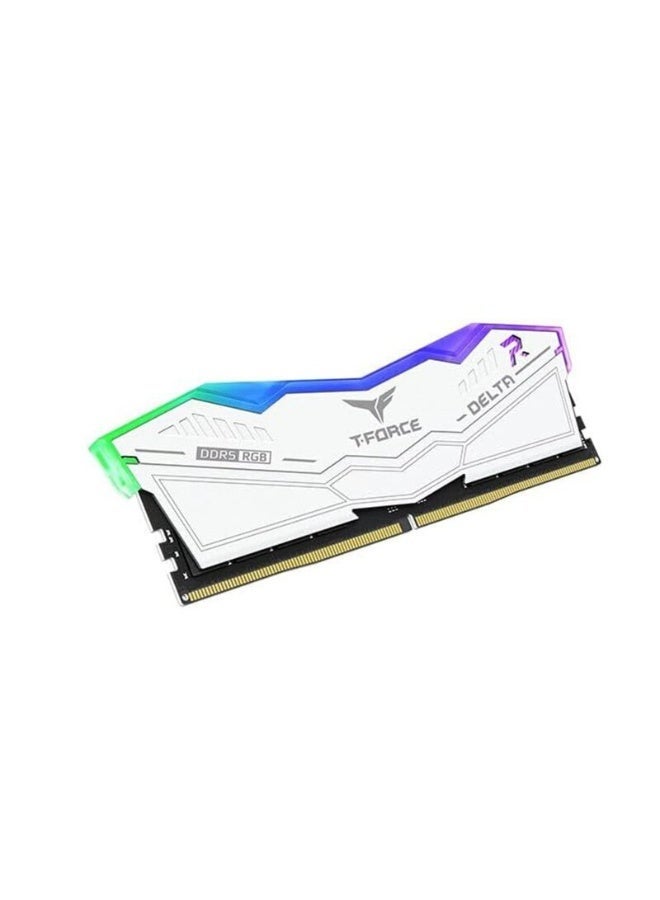 TEAMGROUP T-Force Delta RGB DDR5 Ram 32GB (2x16GB) 6000MHz CL38 Intel XMP 3.0 & AMD Expo Compatible Desktop Memory Module Ram White FF4D532G6000HC38ADC01 - Image 3